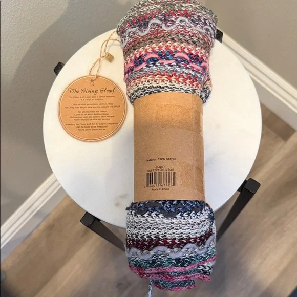 Zashhom Multicolor Knit Scarf - Picture 4 of 6